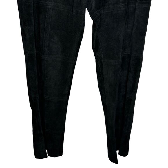 Garson by Rem Garson Black Suede Pants with Belt - Picture 3 of 6